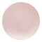 Pink with Gold Organic Round Disposable Plastic Dinner Plates - 10.25" (120 Plates)